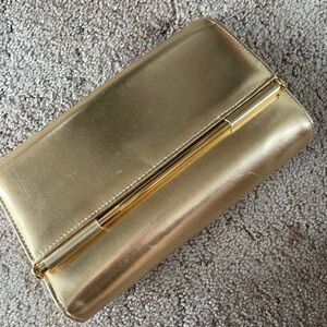 Vintage Elegant Gold Clutch Bag